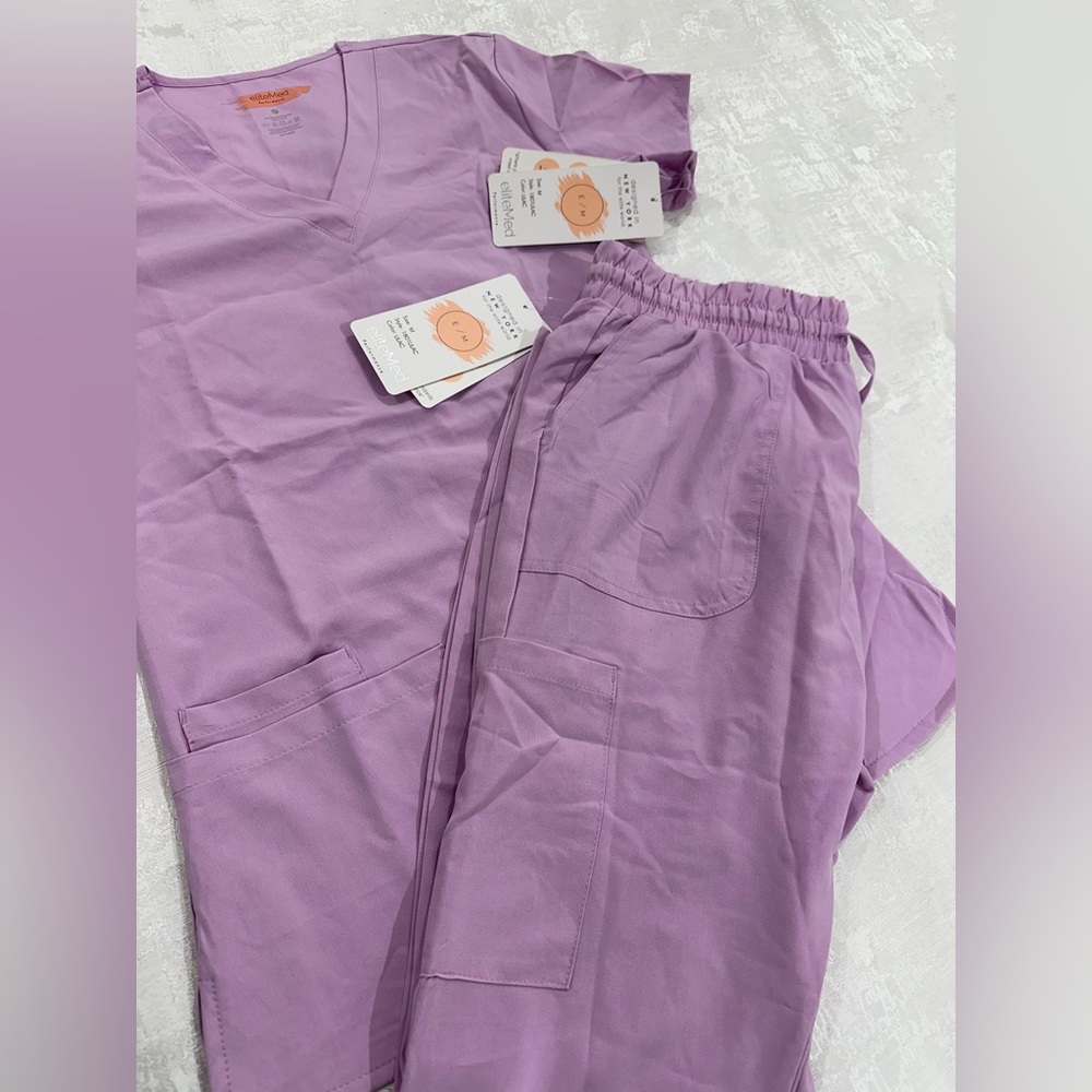 Women's Lavender Scrub Set